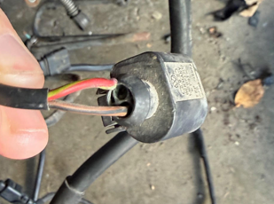 Automotive wiring repair with heat shrink and proper connector service